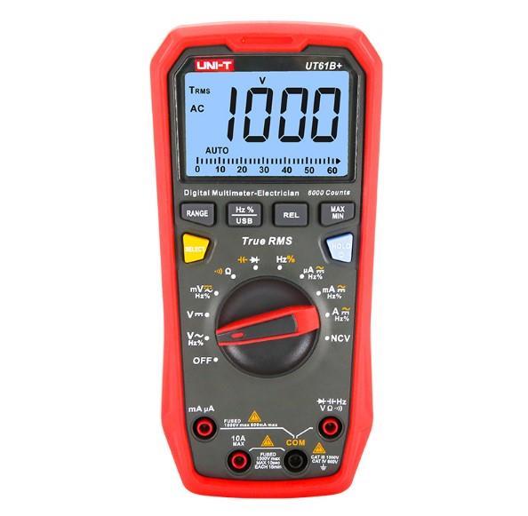 UNI-T UT 61B+ True Rms Dijital Multimetre 1000v Ac/Dc 10a Ac/Dc Ncv 60mr 60mf