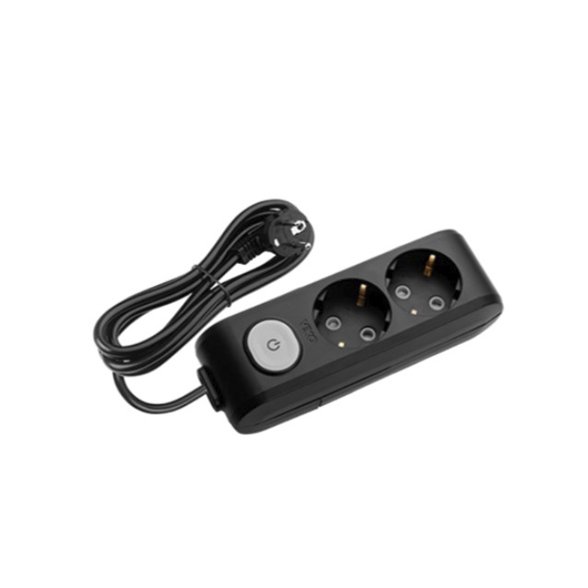 VİKO Multi-Let 2li Top. Ç.K Anahtarlı 5mt Siyah Priz