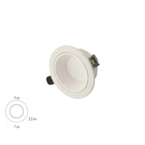 Cata 8W Başak Led Armatür (Beyaz Kasa) (3 Renk) CT-5260