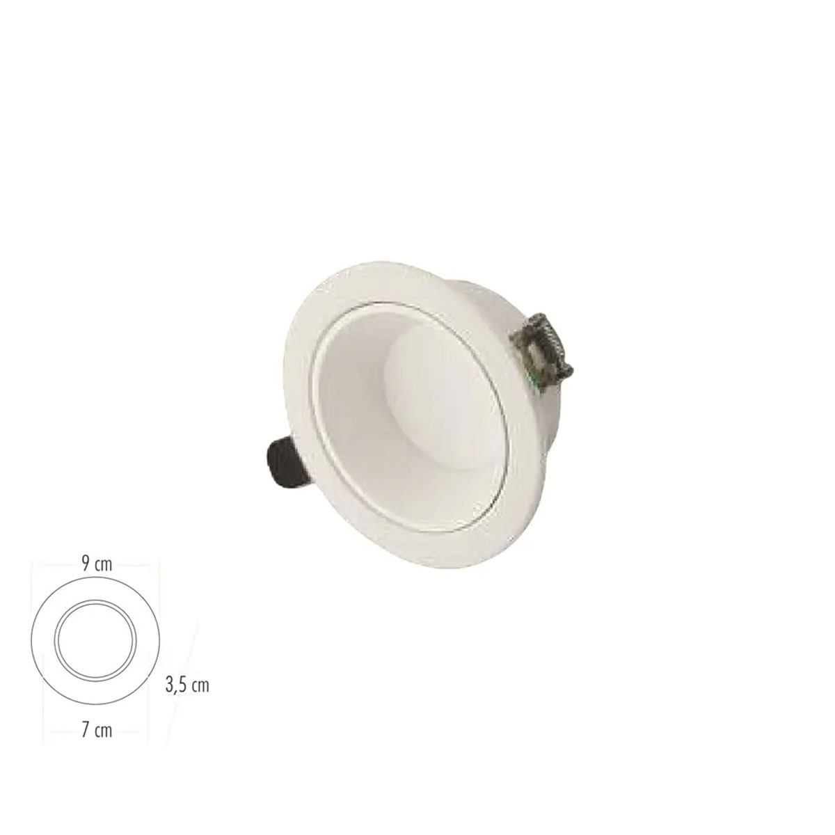 Cata 8W Başak Led Armatür (Beyaz Kasa) (3 Renk) CT-5260