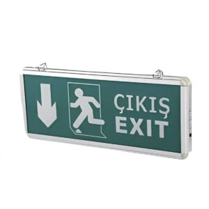 Cata CT-9167 3W Ledli Exit Çıkış Armatürü 3 Saat Akülü