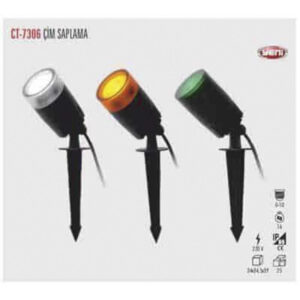 Cata CT-7306 Kazıklı Bahçe Armatürü Günışığı GU10