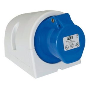 Mete Enerji 3x16a Ip44 Duvar-prizi-Eğik Gövdeli-Vidalı Bağlantı-406602v