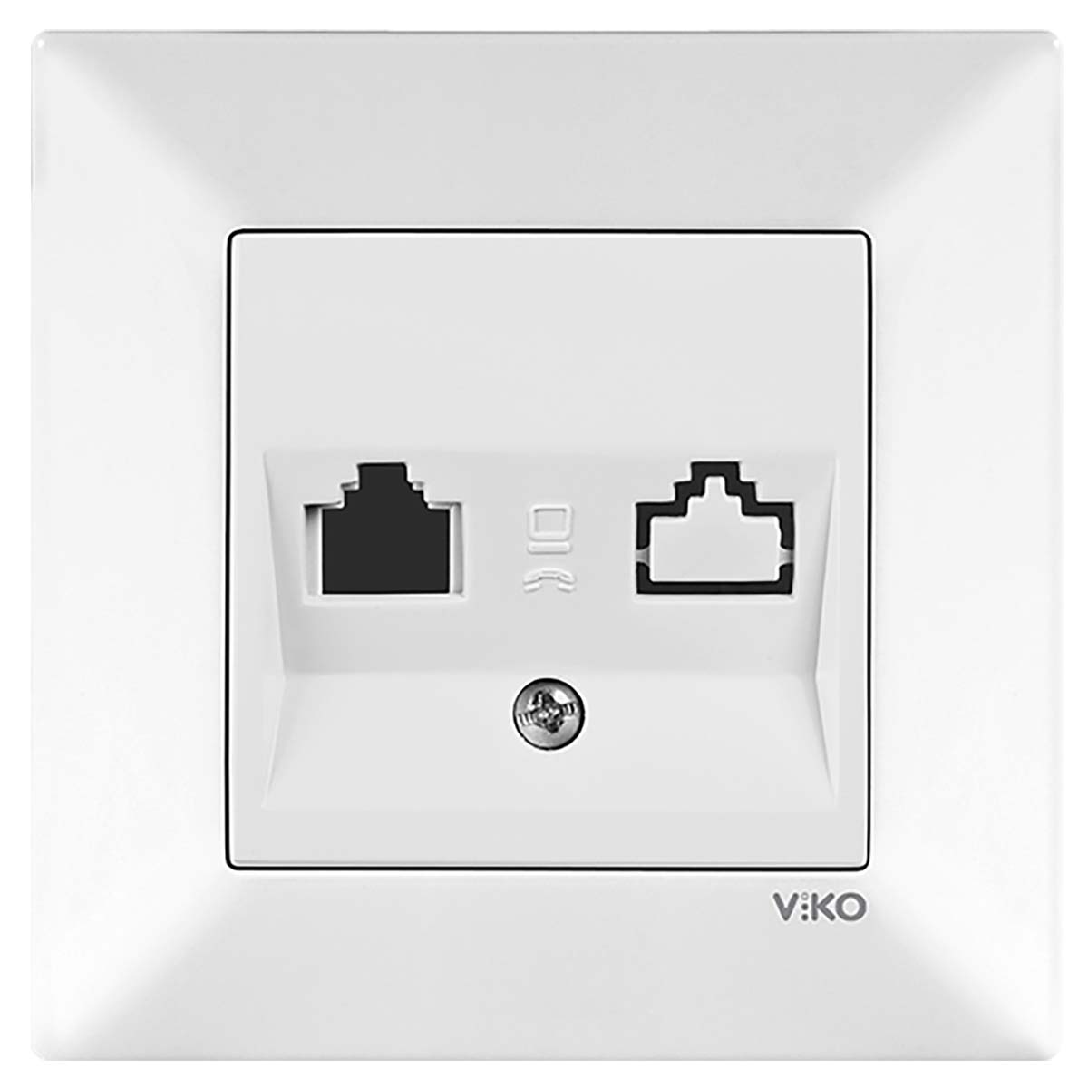 VİKO Karre-Meridian Krem 2Li Data Jacksız Mekanizma