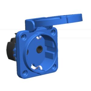 Mete Enerji 1x16a Pano Prizi Yaylı Sistem Arka Giriş Con Kapaklı Mavi-40403506