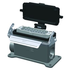 Mete Enerji 16x16a Duvar Fişi Çift Giriş-Metal Mandallı Kapaklı-403725s