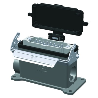 Mete Enerji 16x16a Duvar Fişi Çift Giriş-Metal Mandallı Kapaklı-403725s