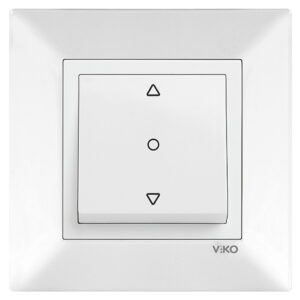 VİKO Karre-Meridian Beyaz Tek Düğmeli Jaluzi Mekanizma