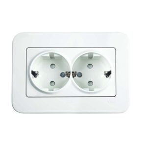 VİKO Linnera-Rollina Beyaz 2li Topraklı Çocuk Kor. Priz