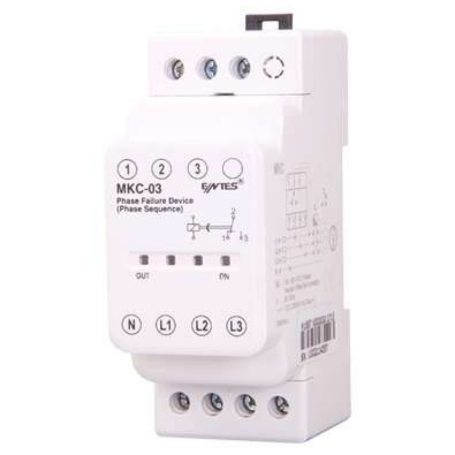 Entes MKC-03 M1667 380VAC Motor Faz Koruma Rölesi