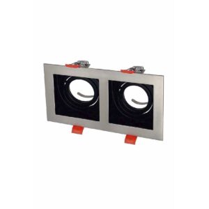 Cata CT-5226 Pars Kare İkili Spot Kasası Spot Satin Renk Boş Kasa