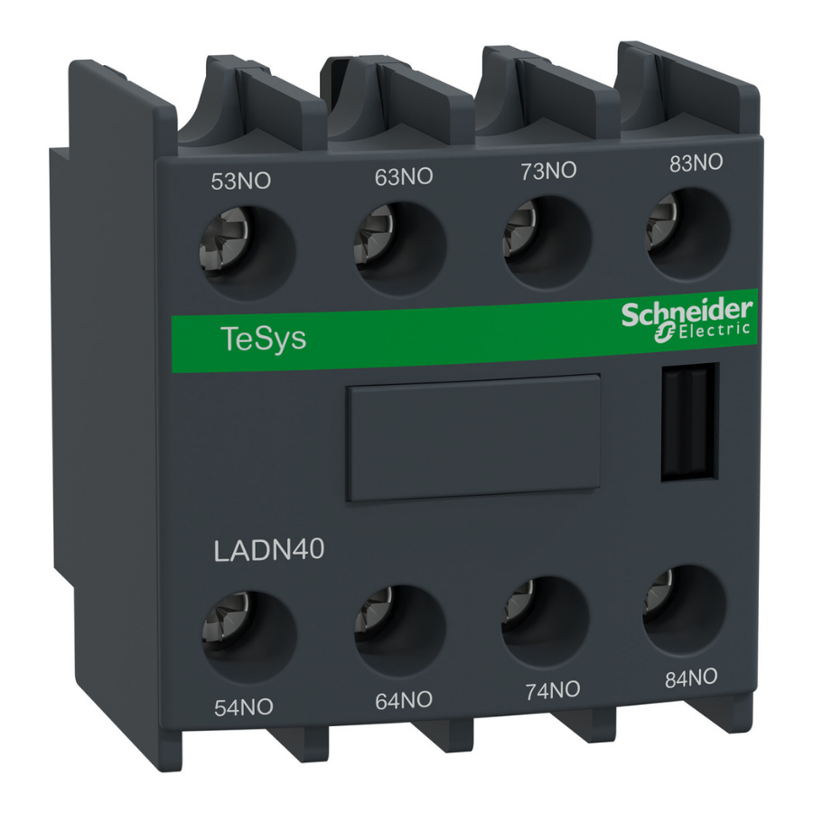 Schneider LADN40 TeSys D 4 NO Kontaktör Yardımcı Kontak