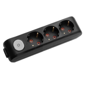 VİKO Multi-Let 3lü Top. Ç.K Anah. Klemensli Siyah Priz