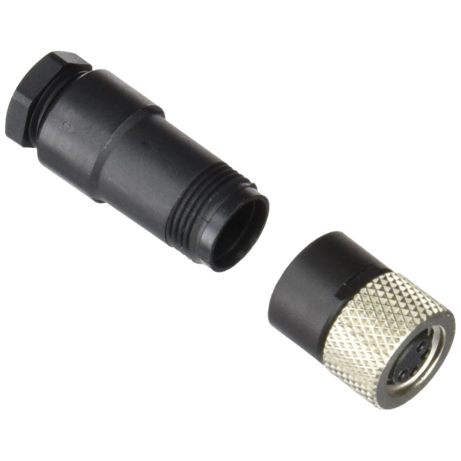 Telemecanique XZCC8FDM40S M8 4 Pinli Düz Konnektör