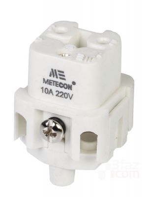 Mete Enerji 3x10a Çoklu Priz Çekirdek Montajlı Arka Girişli-29004