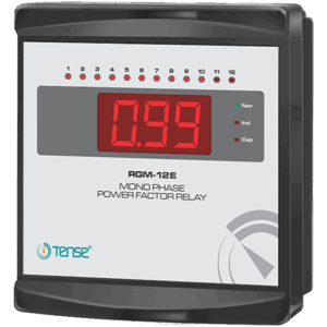 Tense RGM-12E 12 Kademe, LED Display Ekranlı Monofaze Reaktif Güç Kontrol Rölesi