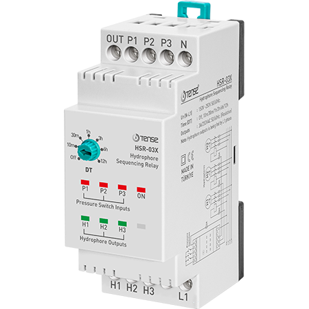 Tense HSR-03X Hidrofor Sıralama Rölesi Dın Kutu