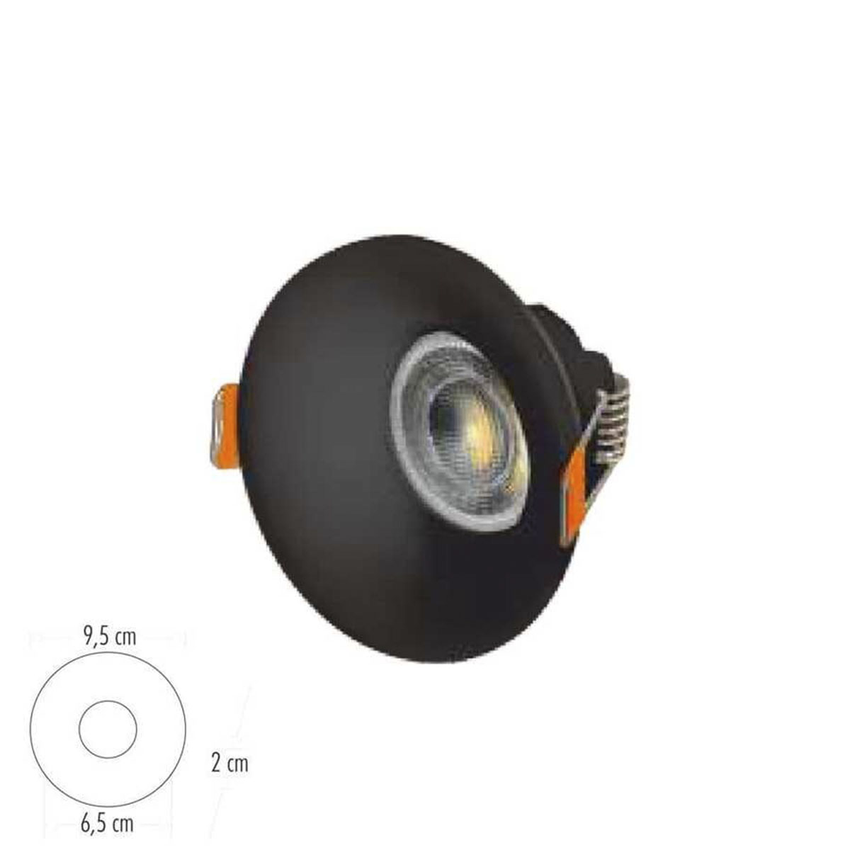 Cata Ct-5091 Modern Dekoratif Spot (Siyah)