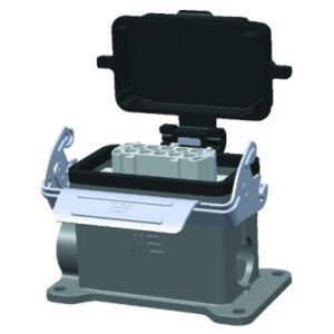 Mete Enerji 10x16açok Duvar Prizi Çift Girişli-Tek Mandallı-Kapaklı-403714s