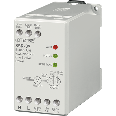 Tense SSR-09 Buharlı Ütü Kazanları İçin Sıvı Seviye Rölesi (Deposuz)