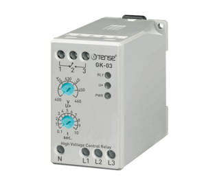 Tense GK-03 Analog Ayarlı Aşırı Trifaze Gerilim Kontrol Rölesi