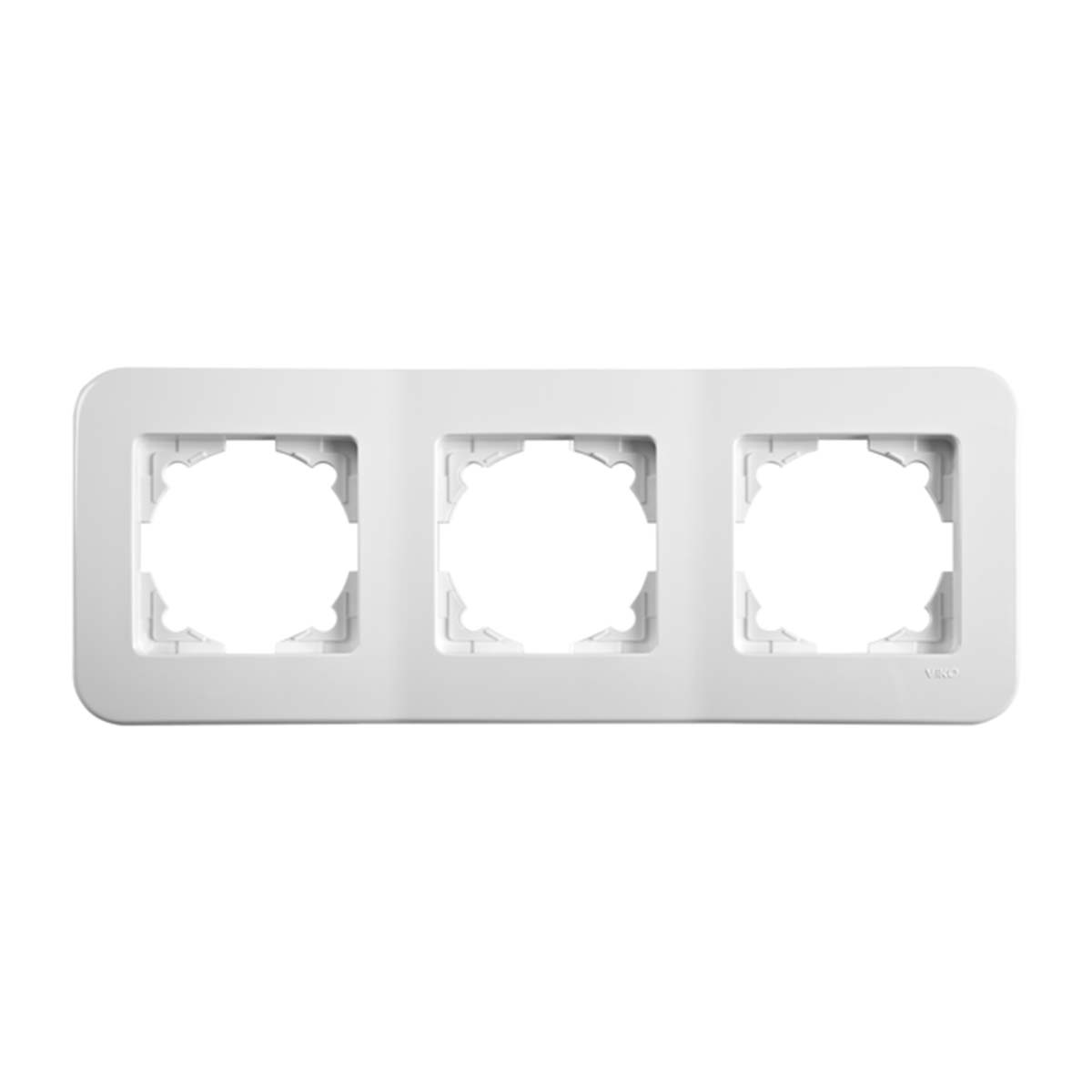 VİKO Rollina Beyaz Yatay Üçlü Çerçeve Yatay