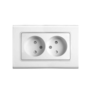 VİKO Linnera-Rollina Krem 2li Priz Çocuk Korumalı