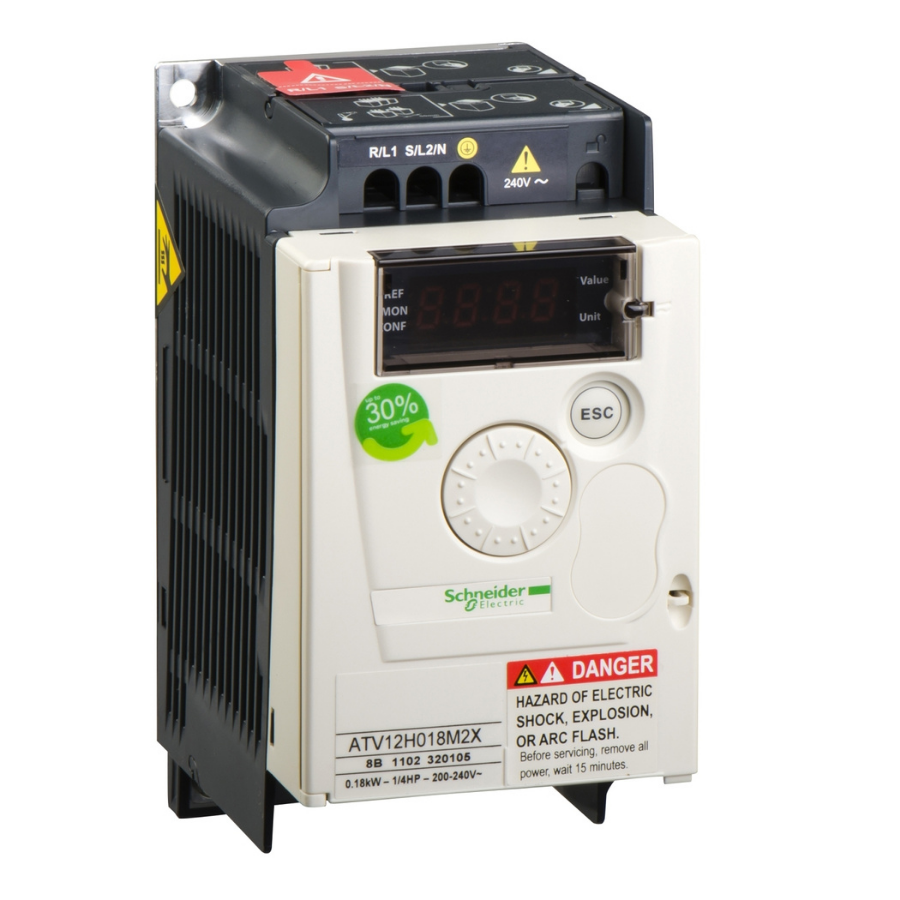 Schneider Electric ATV12H018M2X 0.18 kW Hız Kontrol Cihazı
