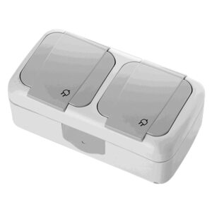 VİKO Yatay İkili Kombine Topraklı Priz