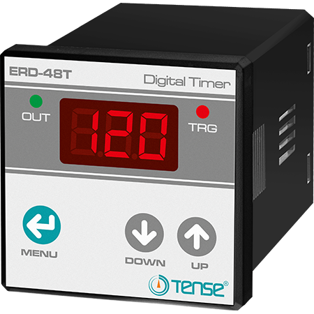 Tense ERD-48T 0,1sn. – 999 dakika. (Ayarlanabilir) Çekmede ve Bırakmada (impulse) Gecikmeli Dijital Zaman Rölesi (Tetiklemeli)