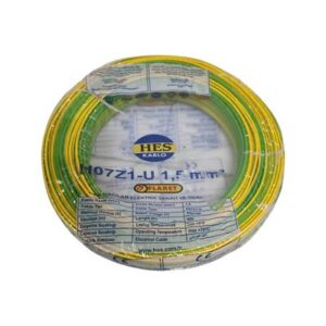 Hes Nya Kablo 1,5 Mm Sarıyeşil - (H07z1-U) Halojen Free