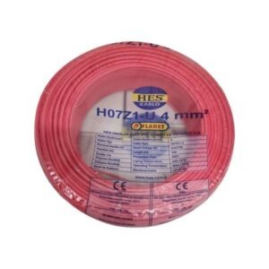 Hes Nya Kablo 4 Mm Kırmızı - (H07z1-U) Halojen Free
