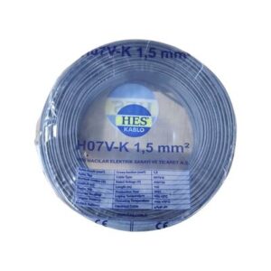 Hes Nyaf Kablo 1,5 mm² Siyah - ( H07v-K )