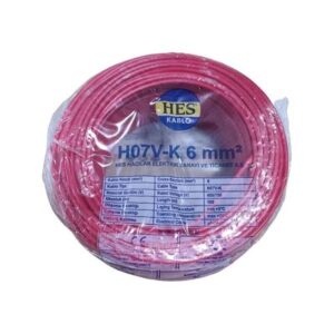Hes Nyaf Kablo 6 mm² Kırmızı - ( H07v-K )