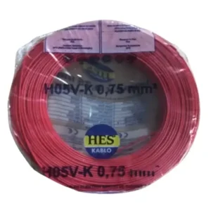 Hes Nyaf Kablo 0,75 mm² Kırmızı - ( H05v-K )