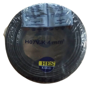 Hes Nyaf Kablo 4 mm² Siyah - ( H07v-K )