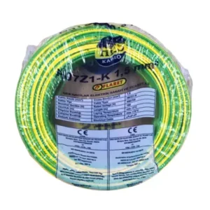 Hes Nyaf Kablo 1,5 Mm Sarıyeşil - (H07z1-K) Halojen Free