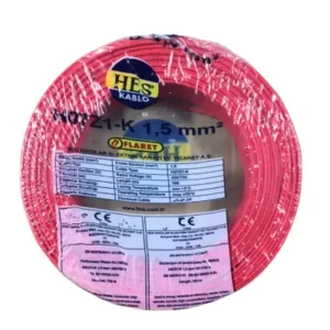 Hes Nyaf Kablo 1,5 Mm Kırmızı - (H07z1-K) Halojen Free