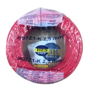 Hes Nyaf Kablo 2,5 Mm Kırmızı - ( H07z1-K ) Halojen Free