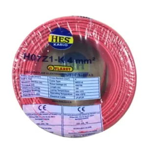 Hes Nyaf Kablo 4 Mm Kırmızı - (H07z1-K) Halojen Free