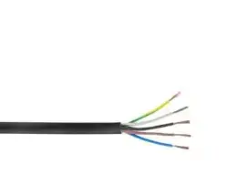Hes 5x4 mm² TTR Kablo Siyah H05VV-F 100'lük