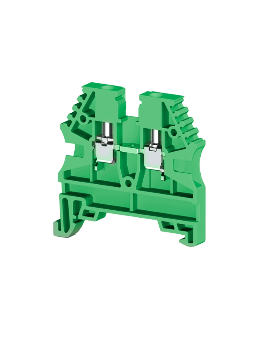 Molwex 150 042 16mm2 1 Giriş-1 Çıkış Vidalı Yeşil Klemens