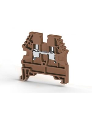 Molwex DC35-01P-18-22A(H) 35mm Vidalı Kahverengi Klemens (1 Giriş-1 Çıkış)
