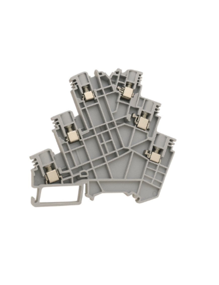 Molwex 160 208 Push-in 3 Faz + Toprak Klemensi Gri DS2.5-PE / 3L
