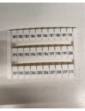 Molwex 071 029 Baskılı Klemens Etiketi (10x5)