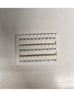 Molwex 071 028: Baskılı Klemens Etiketi 10X5