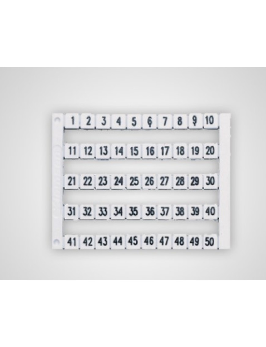 Molwex MLWX 071 026 | 10x5 Baskılı Klemens Etiketi
