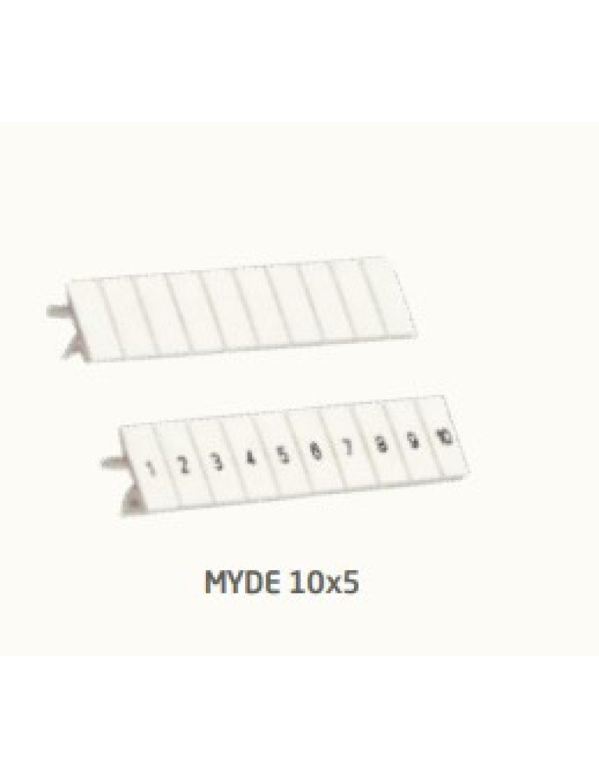 Molwex 071 076 (*) 10X5 Baskılı Klemens Etiketi