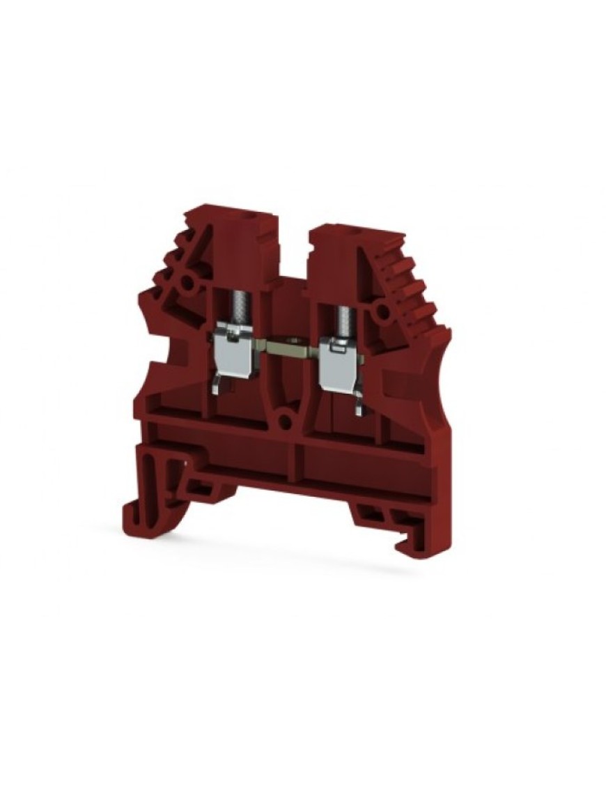 Molwex 2,5mm² Vidalı Klemens (Kırmızı) - 1 Giriş-1 Çıkış