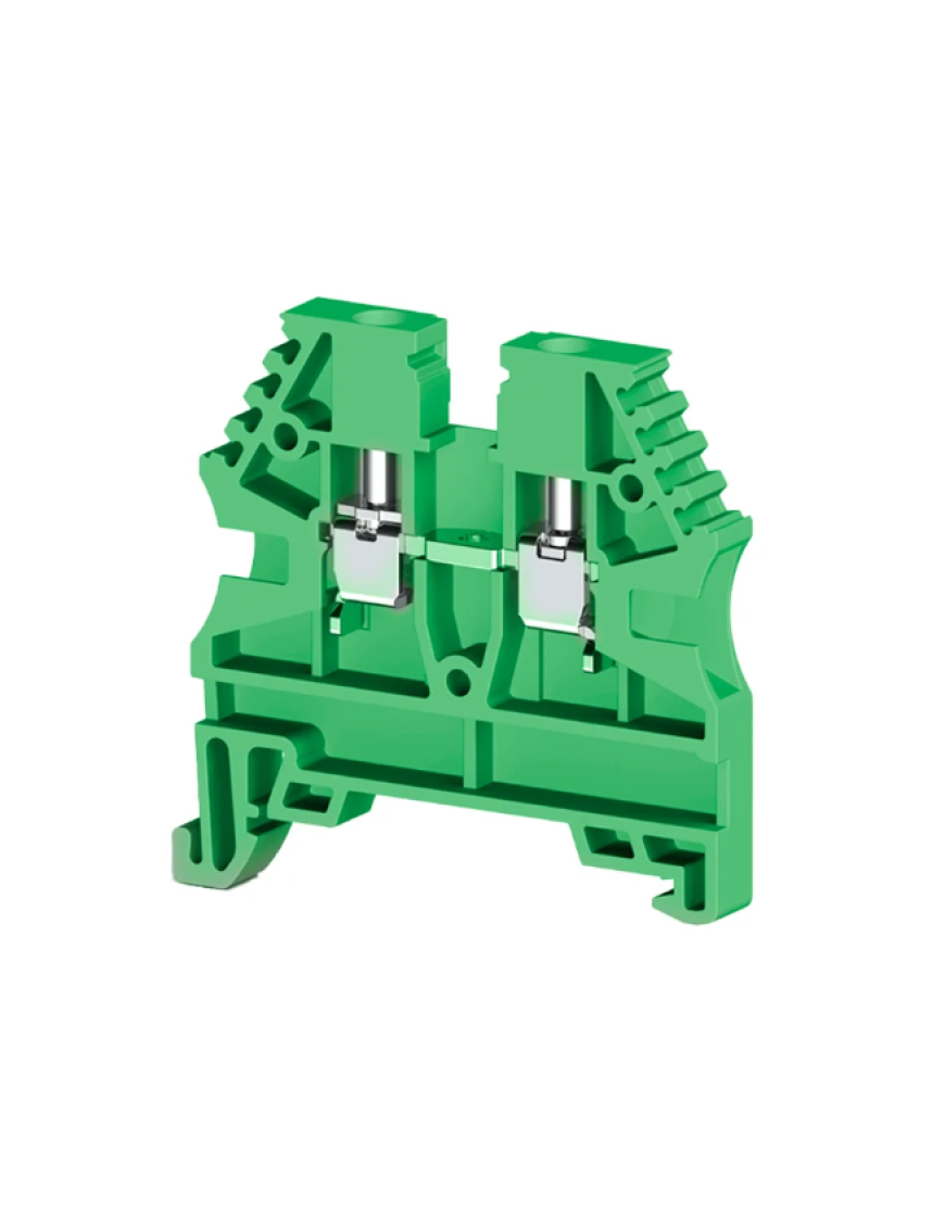 Molwex 150 012 | 4mm² Vidalı Yeşil Klemens (1 Giriş-1 Çıkış)